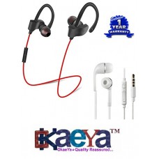 OkaeYa QC-10 Sports Bluetooth Headset 4.1 & Music/Talk Earphones